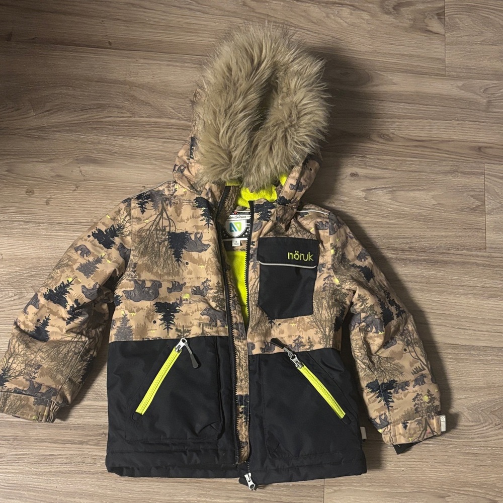 Kids Camo and Black Puffer Jacket from scheels